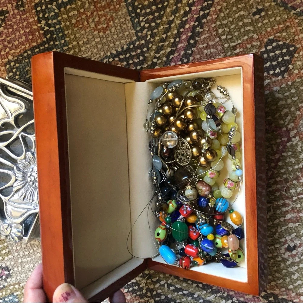 Wooden Boston state with sail boots Jewelry Box no jewelry included